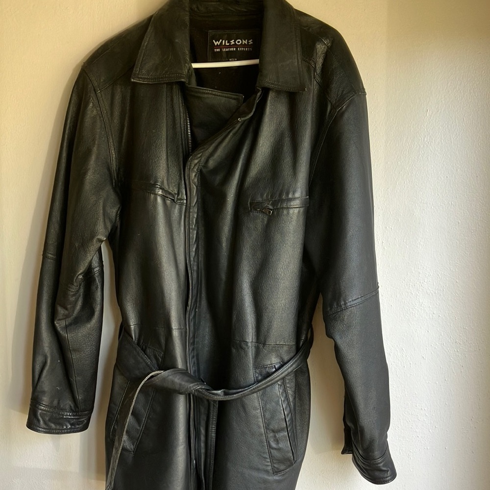 Wilson’s Leather Jacket W/Belt